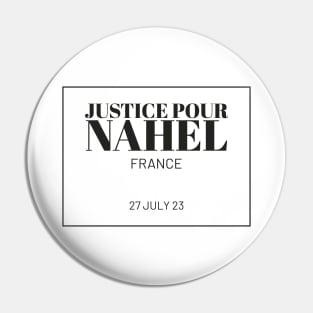 Justice Pour Nahel Logo Pride - France 27.07.2023 Pin