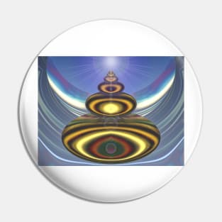 Golden Steps to Enlightenment Pin