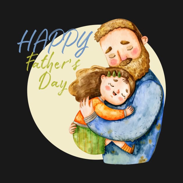 happy fathers day - father and daughter by Spring Moon