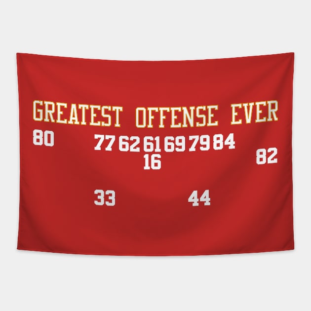 Classic 49ers West Coast Offense Tapestry by Retro Sports