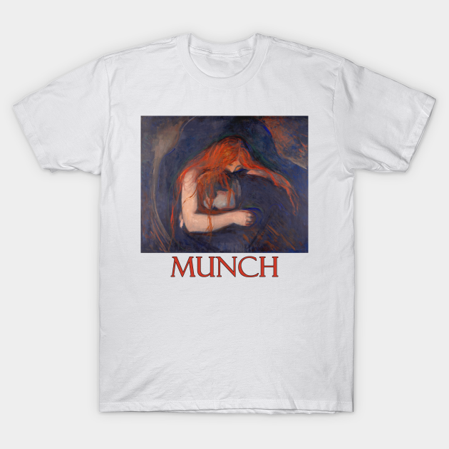 Discover Vampire (1895) by Edvard Munch - Art - T-Shirt