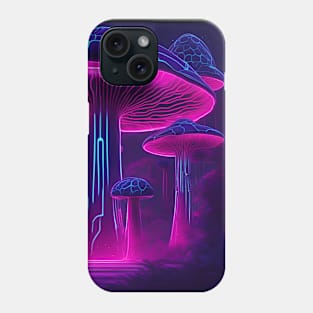 Neon Mushroom Phone Case