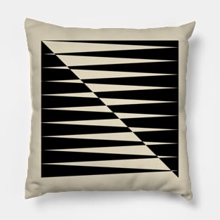 geometric shift (black) Pillow