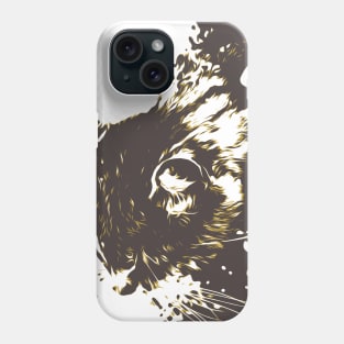 The man strokes the cat Phone Case