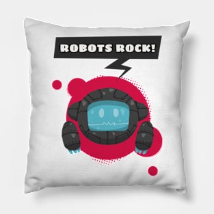 Robots Rock ! Pillow