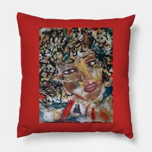 Miss Evans by Charlotte VanRoss Pillow