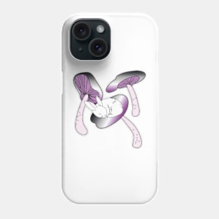 Asexual bunny mushroom Phone Case