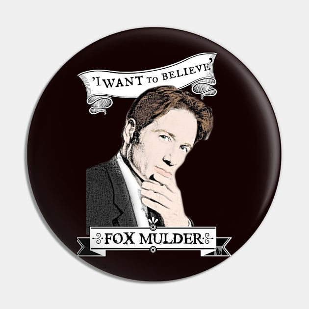 I Want To Believe Pin by RabbitWithFangs