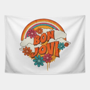 Retro Rainbow - Bon Jovi Tapestry