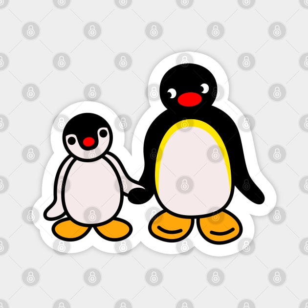 PINGU and PINGA Magnet by GiGiGabutto