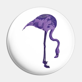 Purple Flamingos Pin