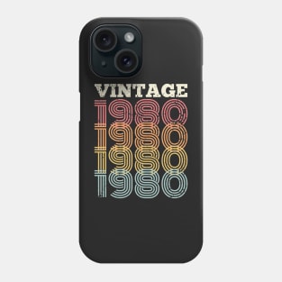 50th birthday gifts for men and women 1980 gift 40 years old Phone Case