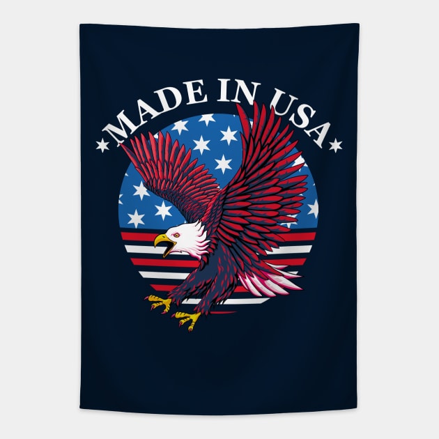 Made in USA - Patriotic National Eagle Tapestry by TMBTM