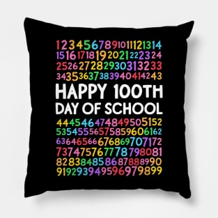 100Th Day Of School Teacher Kids 100 Days Math Numbers Pillow