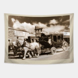 Tombstone Arizona Vintage Stagecoach Tapestry