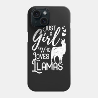 Just a Girl Who Loves Llamas Phone Case