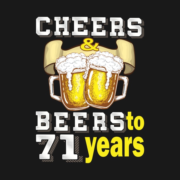 Cheers and beers to 71 years.. 71 birthday gift idea by DODG99