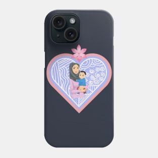 Arab mother and child Phone Case