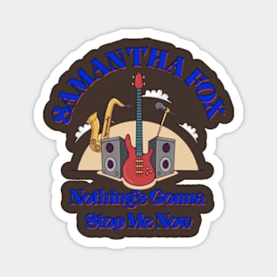 Samantha Fox T shirt Blue Magnet