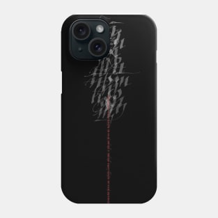 Calligraphy handmade font presentation Phone Case