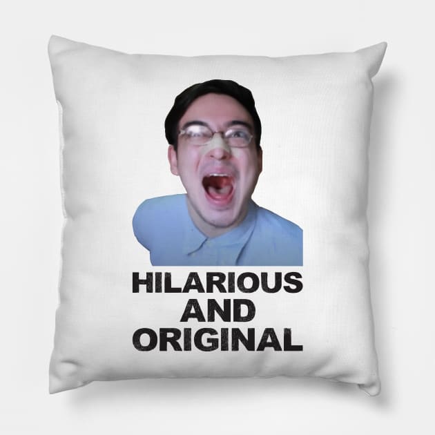 Hilarious and original - Filthy frank - color - black Pillow by FOGSJ