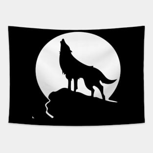 Howling Wolf Tapestry