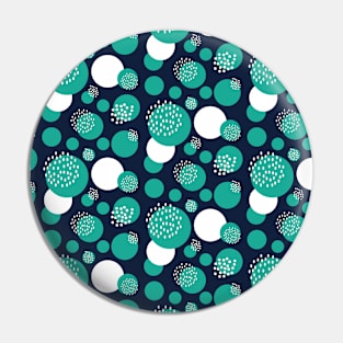 Circle Seamless Pattern in Shades of Blue 028#001 Pin