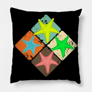 Colorful Starfish Pillow