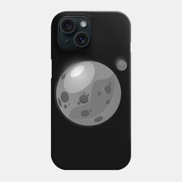 Red planet - black and white Phone Case by Syegres