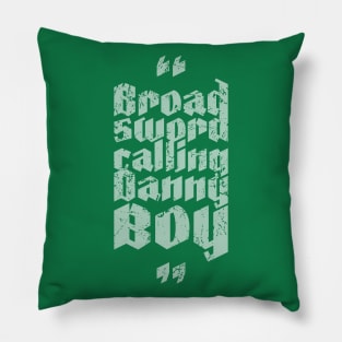 Where Eagles Dare Quote (washed out and weathered) Pillow