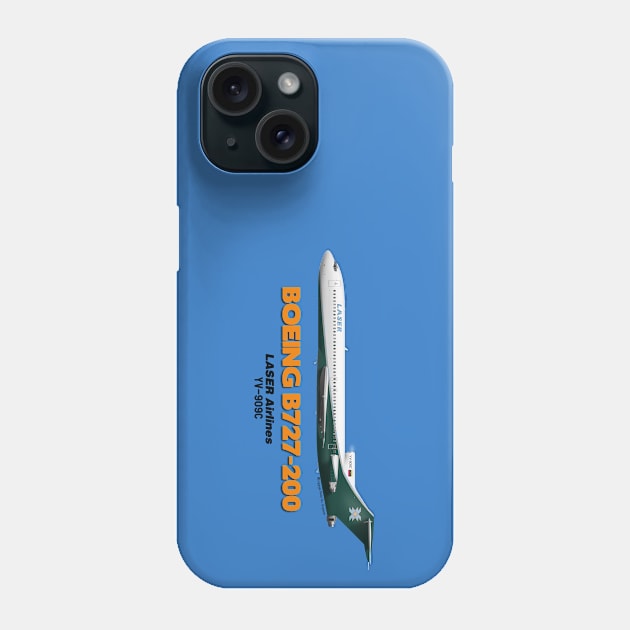 Boeing B727-200 - LASER Airlines Phone Case by TheArtofFlying