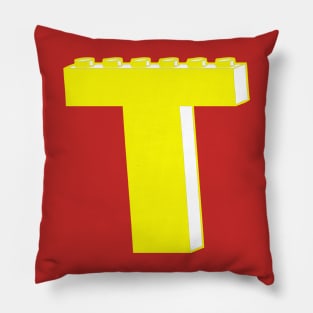 THE LETTER T, by Customize My Minifig Pillow