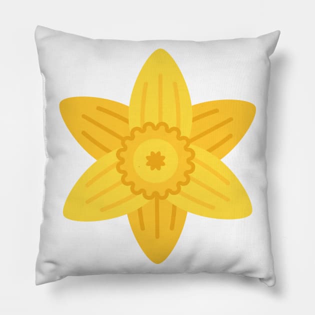Cute Colorful Flower Pillow by SWON Design