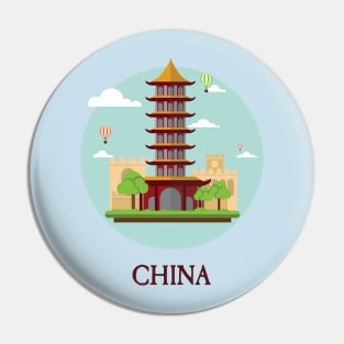 China Peoples Republic PRC Beijing Tourist Travellers Edition Pin