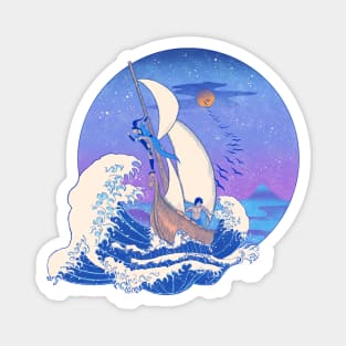 Great Wave Benders Dusk Magnet