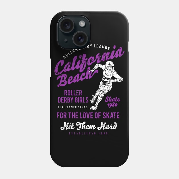 California Roller Derby Phone Case by JakeRhodes