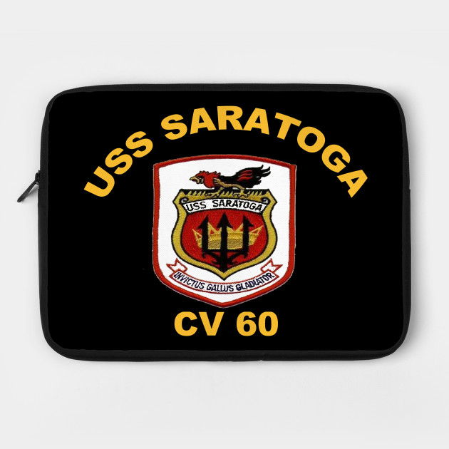 USS Saratoga CV-62 Crest for Dark Colors