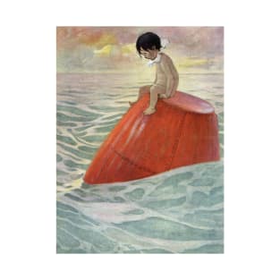 Tom Upon the Buoy by Jessie Willcox Smith T-Shirt