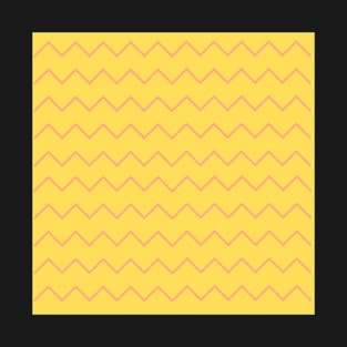 Yellow zigzag pattern T-Shirt