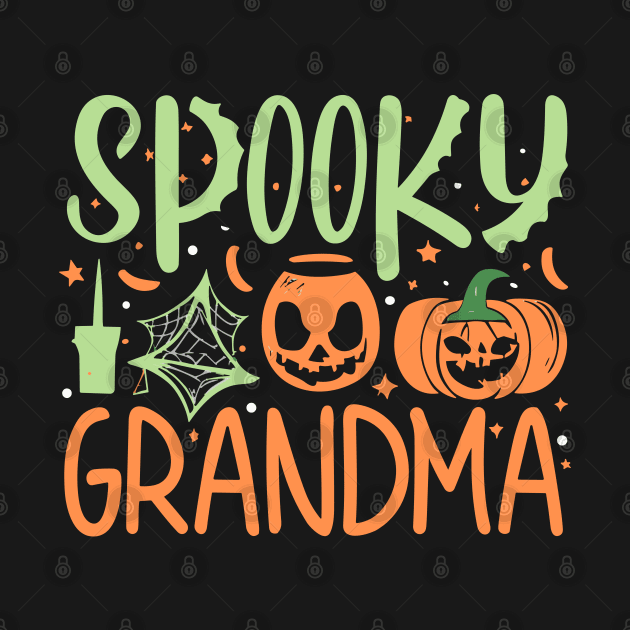 Spooky Grandma, 70's Design by Teesquares