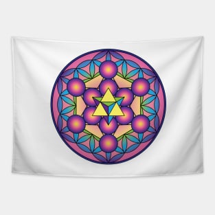 Merkaba with Metatron’s Cube Tapestry