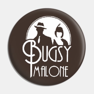 Bugsy Malone Design #2 - White (Can be personalised) Pin