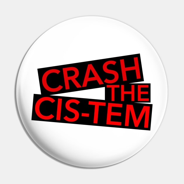 Crash the Cis-tem Pin by JustGottaDraw