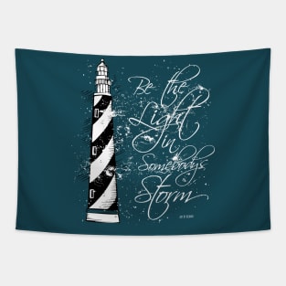 Be the LIGHT lighthouse Tapestry