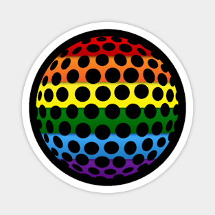 Golf Gay Pride Lgbt Rainbow Flag Magnet