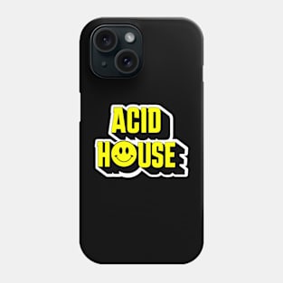 ACID HOUSE  - Smiley Font Phone Case