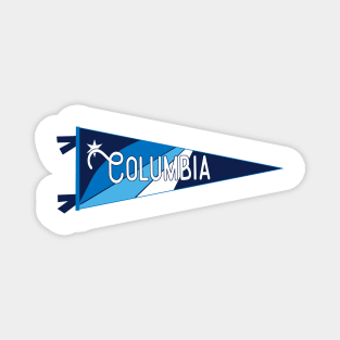 Columbia Flag Pennant Magnet