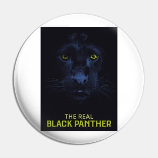 The Real Black Panther Graphic Art Pin