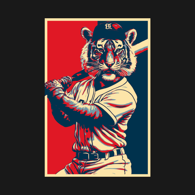 Baseball Tiger HOPE by DesignArchitect