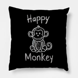 Happy Monkey Pillow